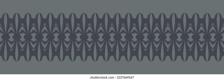 Batik Textile Motif ikat print seamless pattern digital vector design for Print saree Kurti Borneo Fabric border brush symbols swatches designer