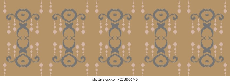 Batik Textile Motif ikat print seamless pattern digital vector design for Print saree Kurti Borneo Fabric border brush symbols swatches designer