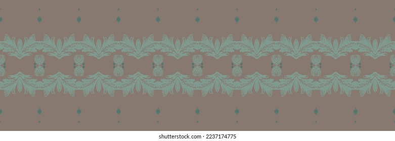 Batik Textile Motif ikat seamless pattern digital vector design for Print saree Kurti Borneo Fabric border brush symbols swatches stylish