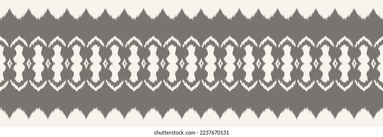 Batik Textile Motif ikat stripes seamless pattern digital vector design for Print saree Kurti Borneo Fabric border brush symbols swatches designer