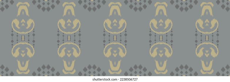 Batik Textile Motif ikat stripes seamless pattern digital vector design for Print saree Kurti Borneo Fabric border brush symbols swatches stylish