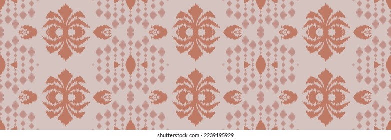Batik Textile Motif ikat triangle seamless pattern digital vector design for Print saree Kurti Borneo Fabric border brush symbols swatches stylish