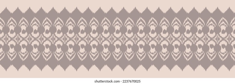 Batik Textile Motif ikat vector seamless pattern digital vector design for Print saree Kurti Borneo Fabric border brush symbols swatches cotton