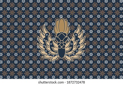 Batik Truntum Garuda is one of the most popular Javanese traditional batik motifs. Physically, this truntum batik is depicted with small, typical motifs like stars.