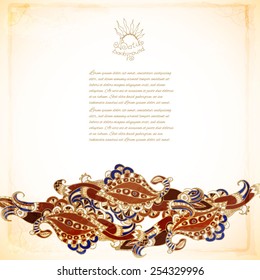 Batik vector background
