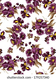 batik vector colorful flowers