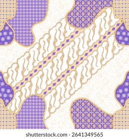 batik vector design from indonesia