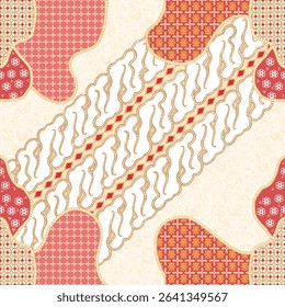 batik vector design from indonesia