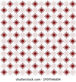 batik vector illustration of corona virus.  suitable for printing on clothes, fabrics, bed sheets, pillowcases or for wallpaper, background. Batik is a traditional Indonesian cloth
