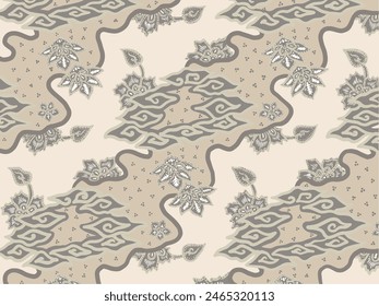 Batik vector patterns from Indonesia are usually used for backgrounds and textures