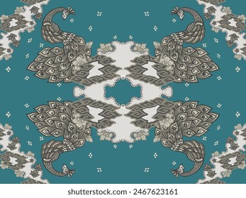 Batik vector patterns from Indonesia are usually used for backgrounds and textures