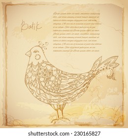 Batik vintage background