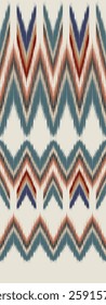 Batik, zigzag colors, Aztec seamless pattern for textile wrapping and African fashion.