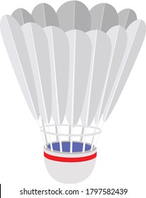 Batminton Sport  Shuttlecock - Vector
