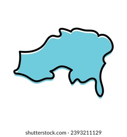 The Batna State of Algeria map design