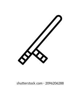 baton icon line style vector