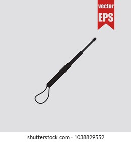 Baton icon in trendy isolated on grey background.Vector illustration.