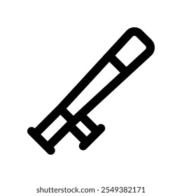 Schlagstock-Symbol. Vektorliniensymbol für Ihre Website, Ihr Handy, Ihre Präsentation und Ihr Logo-Design.