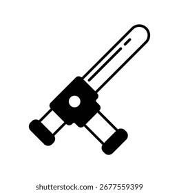 Baton icon with white background vector stock illustration