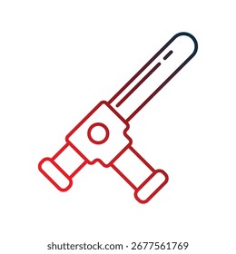 Baton-Symbol auf weißem Hintergrund, Vektorgrafik