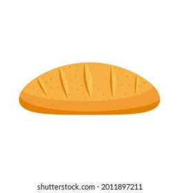 BATON PASTRY BAKING, CARTOON STYLE, INSULATED ON WHITE BACKGROUND EPS 10