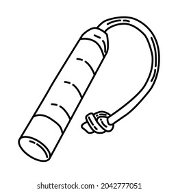 Baton Retrieva Dog Toy for Pet Toys Device Hand Drawn Icon Set Vector.