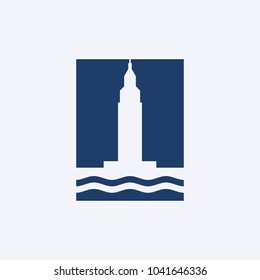 Baton Rouge and shield vector logo.