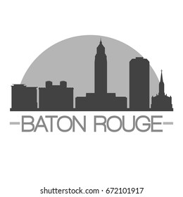 Baton Rouge Skyline City Design 