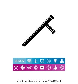 Baton simple icon