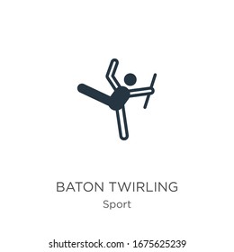 Vector de icono de torneado de batería. Icono de trendy y plana de la colección deportiva aislada en fondo blanco. La ilustración vectorial se puede utilizar para diseño gráfico web y móvil, logotipo, eps10