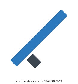 Farbsymbol der Baton-Vektorgrafik 