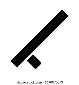 baton vector glyph flat icon 
