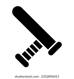 Icono De Glifo Vector De Batón Para Uso Personal Y Comercial.
