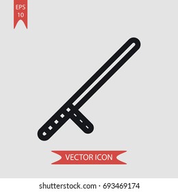 Baton Vector Icon Illustration Symbol Stock Vector (Royalty Free ...