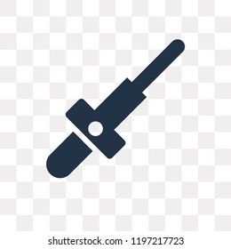 Baton vector icon isolated on transparent background, Baton transparency concept can be used web and mobile