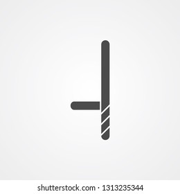 Baton vector icon sign symbol