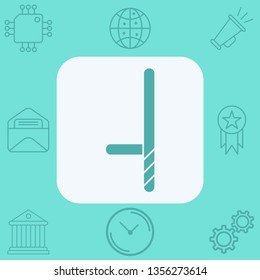 Baton vector icon sign symbol