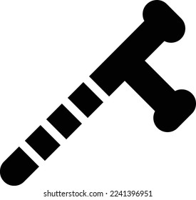 baton Vector illustration on a transparent background. Premium quality symmbols. Glyphs vector icons for concept and graphic design.