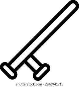baton Vector illustration on a transparent background. Premium quality symmbols. Thin line vector icons for concept and graphic design. 
