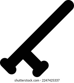 baton Vector illustration on a transparent background. Premium quality symmbols. Glyphs vector icons for concept and graphic design.