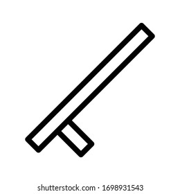 baton vector thin line icon 