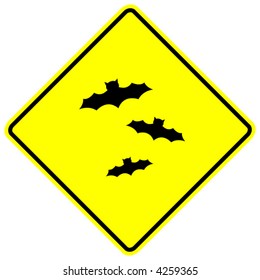 bats area sign