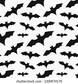 Bats Colony Seamless Pattern Halloween Vector Stock Vector (Royalty ...