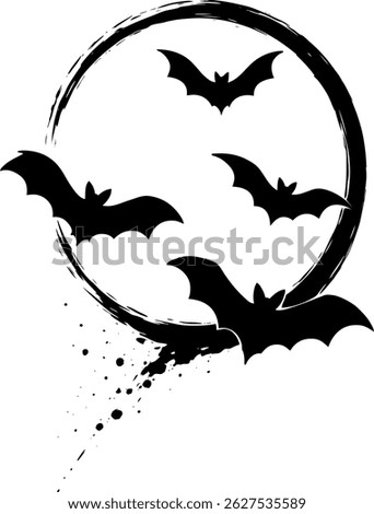 Bats Digital EPS Vector graphics File