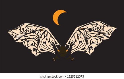 Bats feed the animals at night