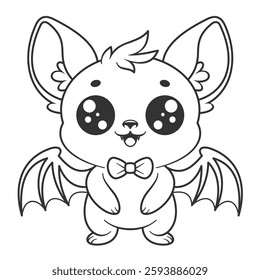 Bats feel happy even when they are alone, for coloring
