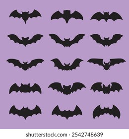 Bats ícone de design plano ilustração