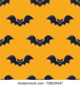 Bats Halloween seamless pattern. 