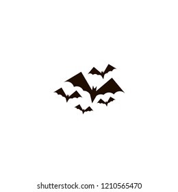 bats icon. flat design