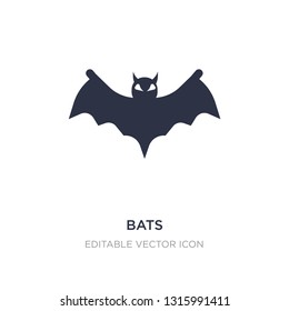 bats icon on white background. Simple element illustration from Halloween concept. bats icon symbol design.